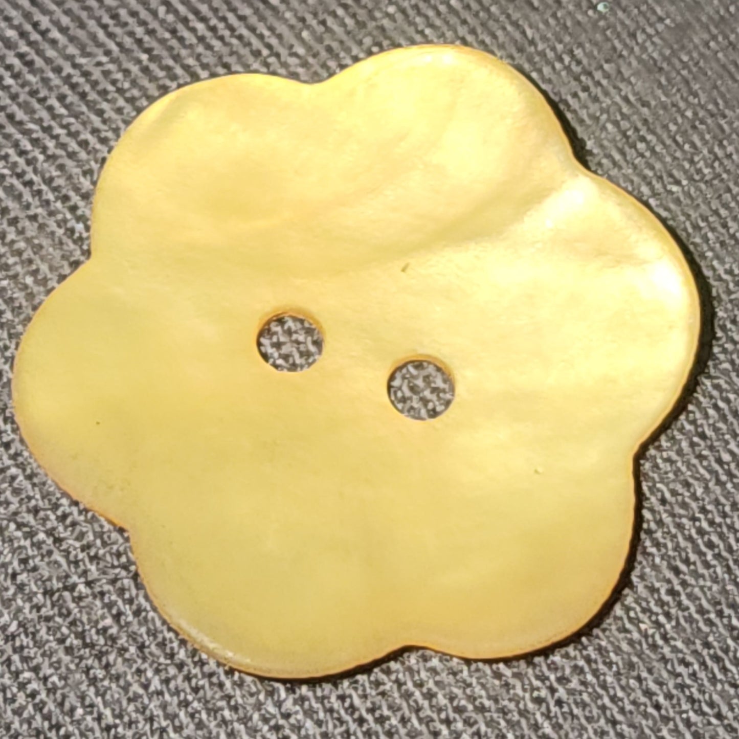 Mother of pearl flower button 24mm - various colours