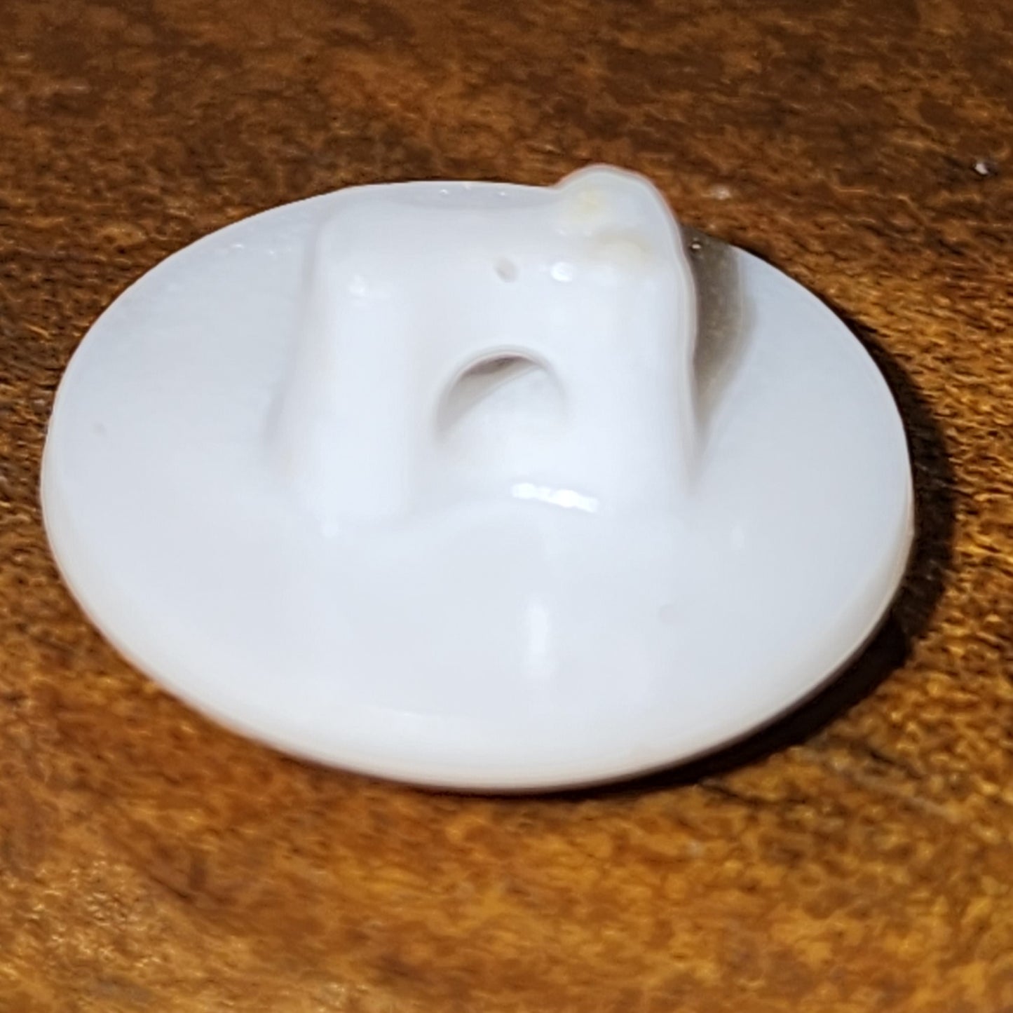 Owl button round 12mm