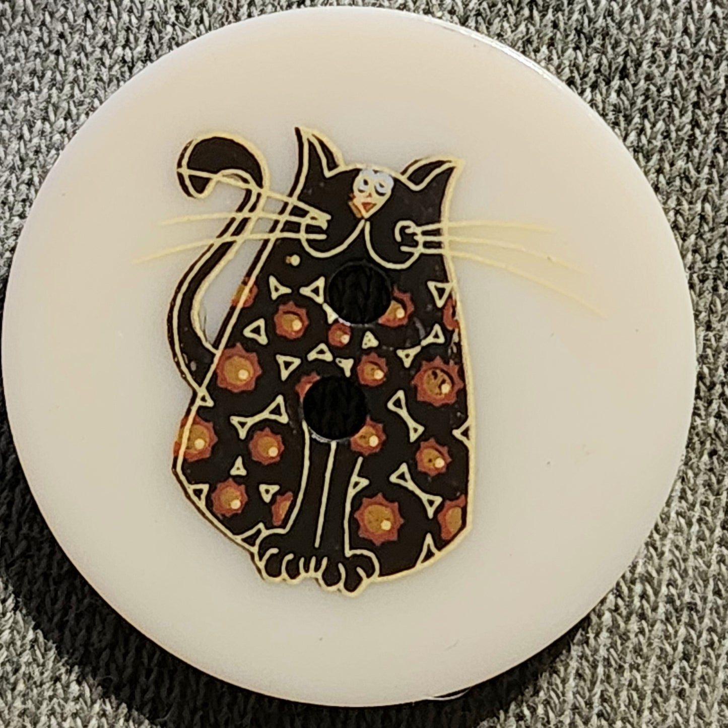 Round cat buttons 30mm