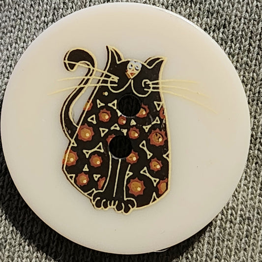 Round cat buttons 30mm