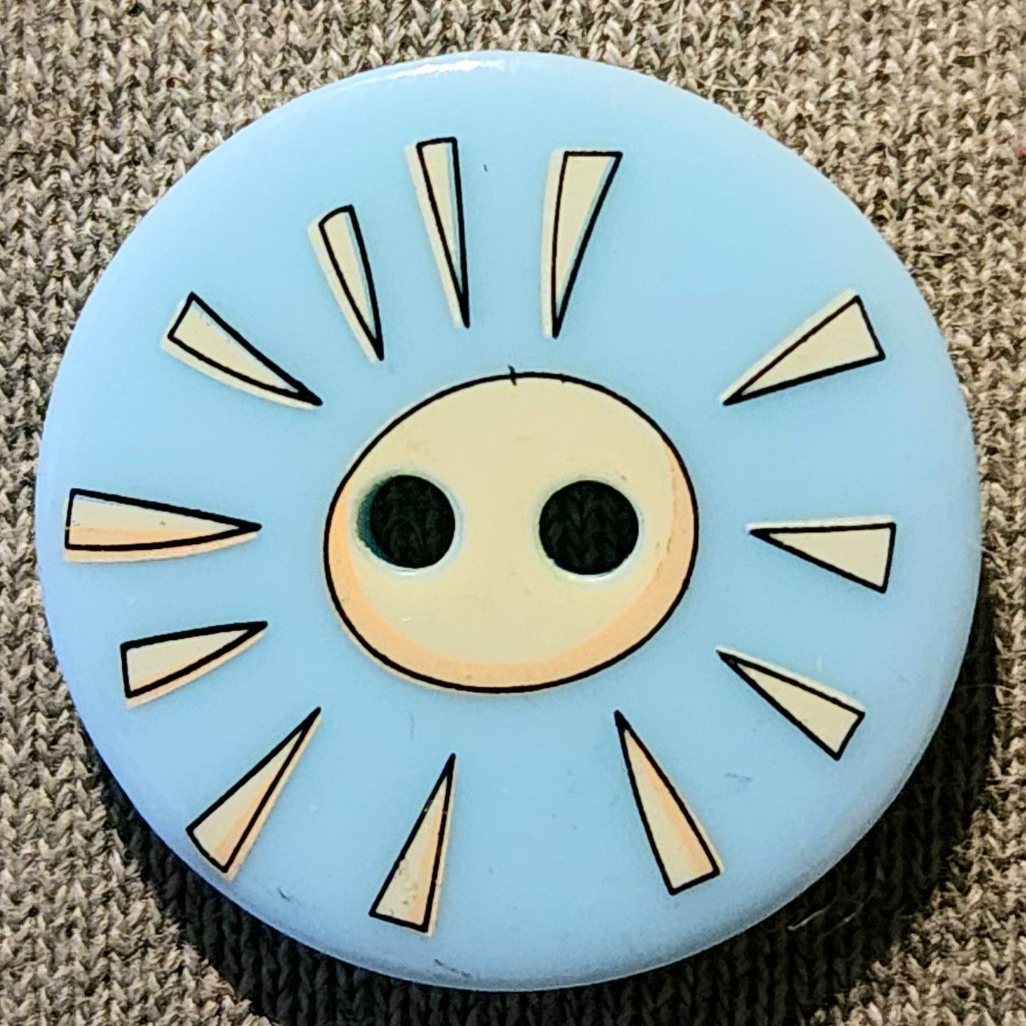 Round sunshine button 25mm