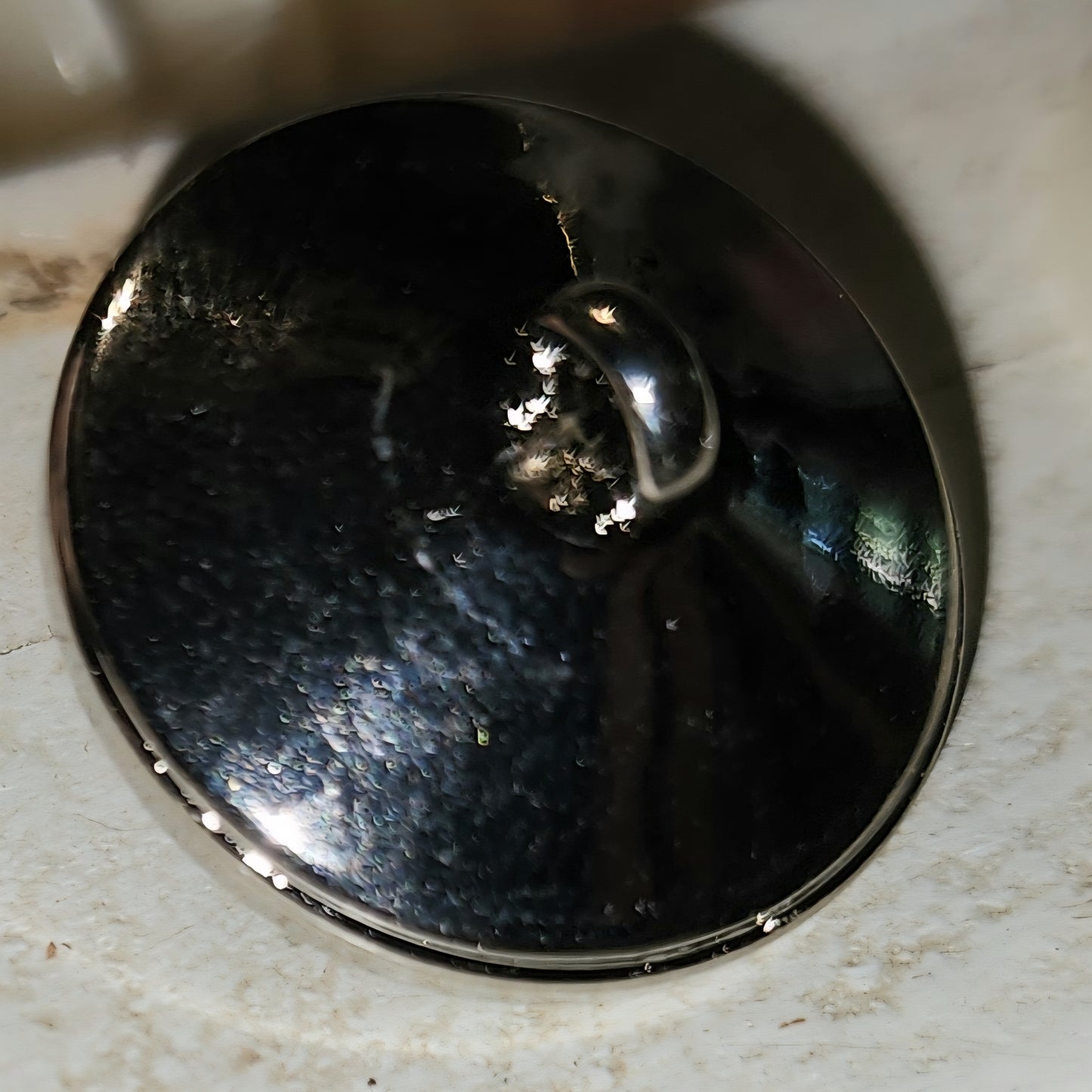 Large faceted crystal button 20mm (diamante)