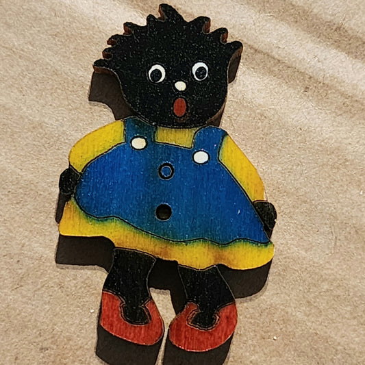 GOLLY button girl 35mm high