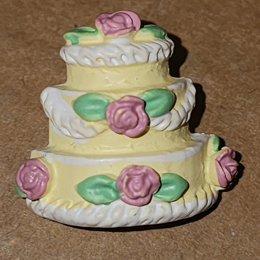 Wedding cake button 3D 21mm high