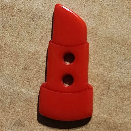 Red Lipstick button 15mm high