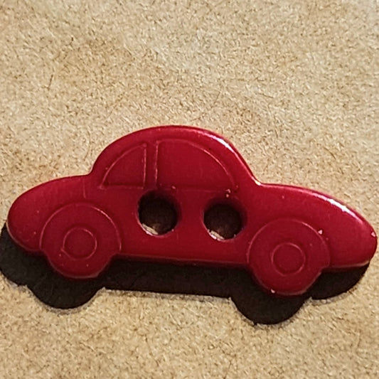 Little red car button 17mm long
