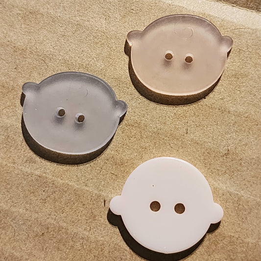 Baby head button - 3 colours 17mm wide