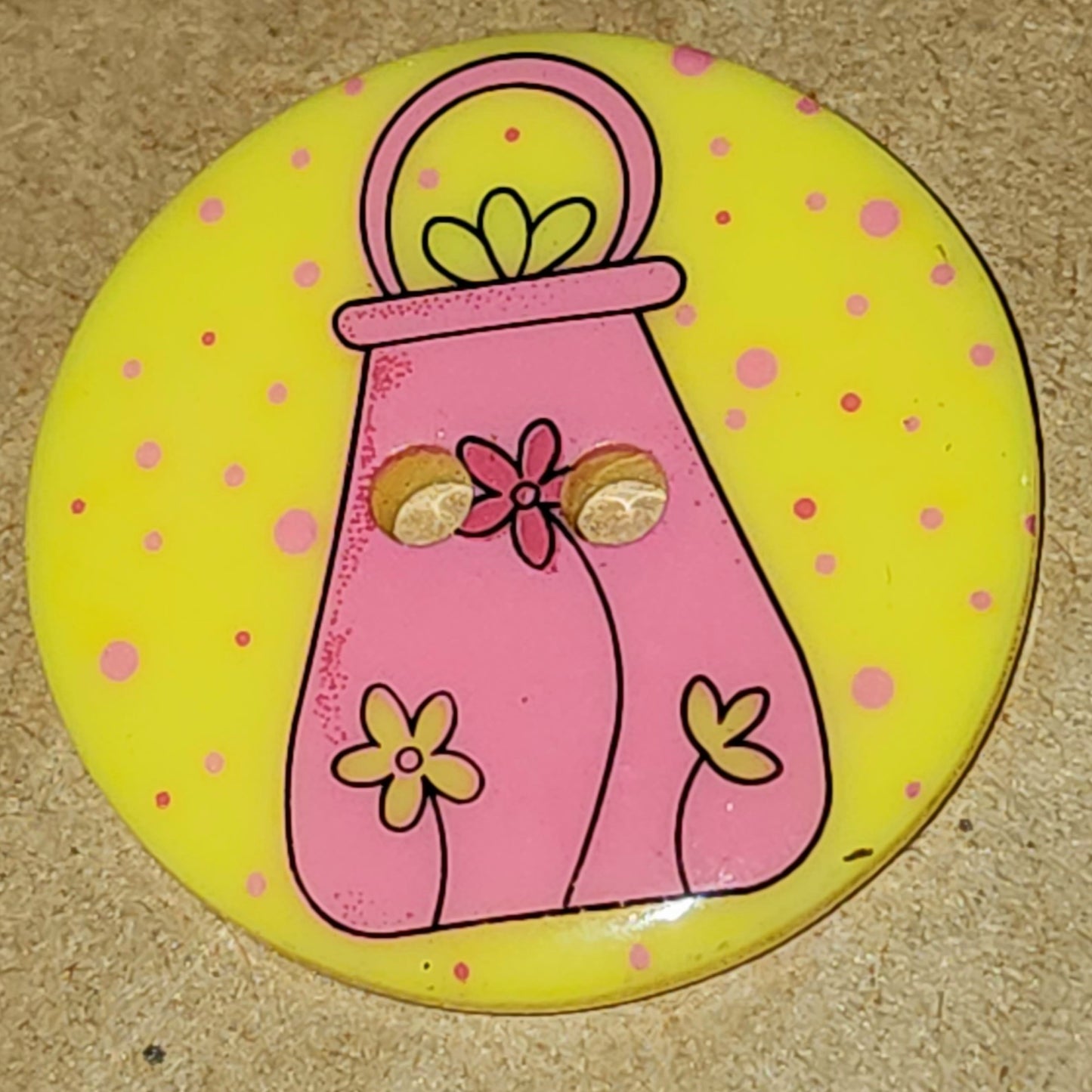 Handbag button 25mm (round)