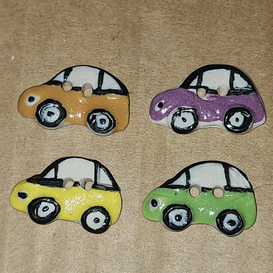 Ceramic car button - 4colours 23mm long