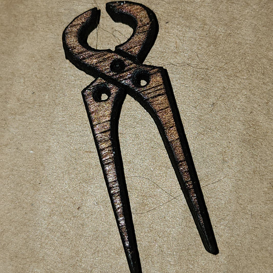 Wooden pliers button 35mm