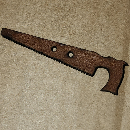 Wooden saw button 44mm long
