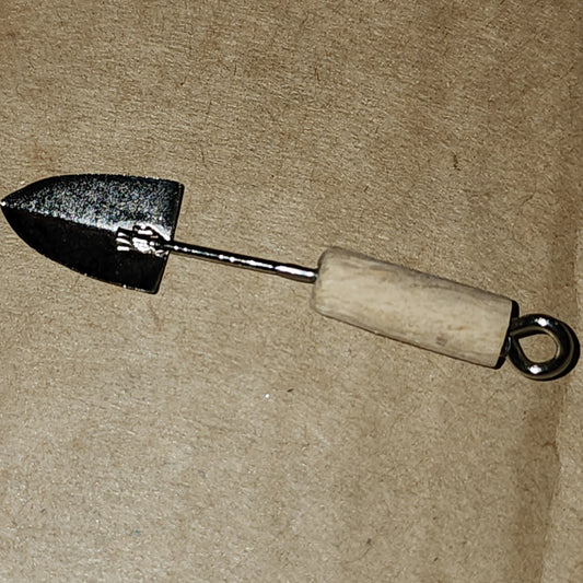 Wooden/metal shovel button 42mm