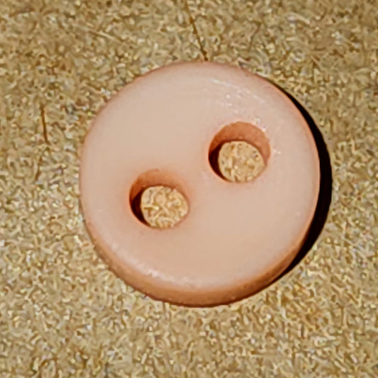 Tiny round apricot matte button 4-5mm