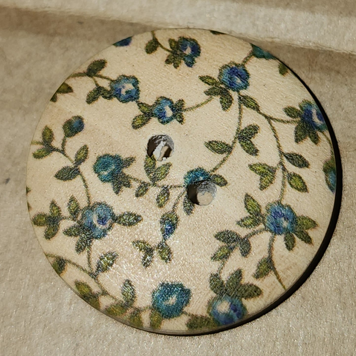 25mm wooden printed buttons - 4 designs