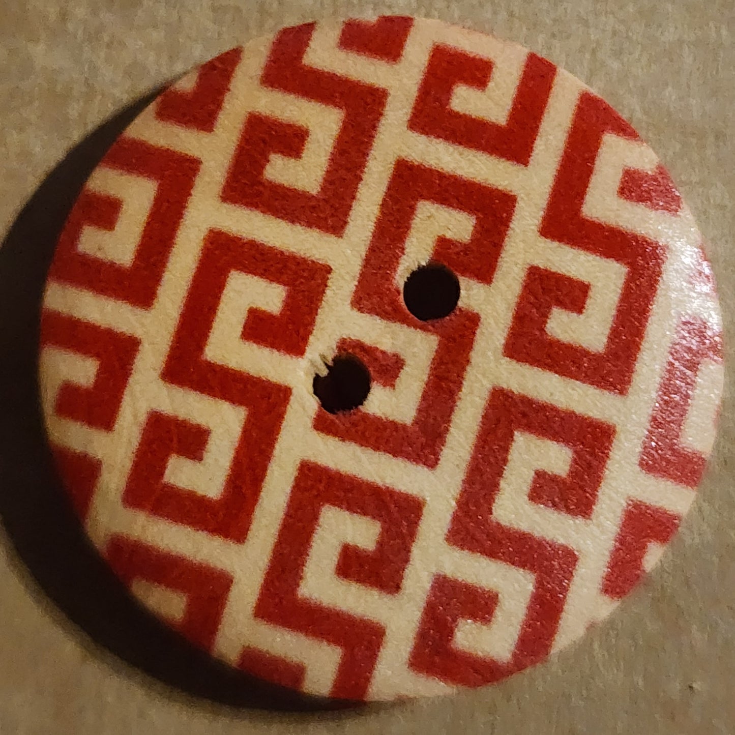 30mm wooden printed buttons - 9 designs