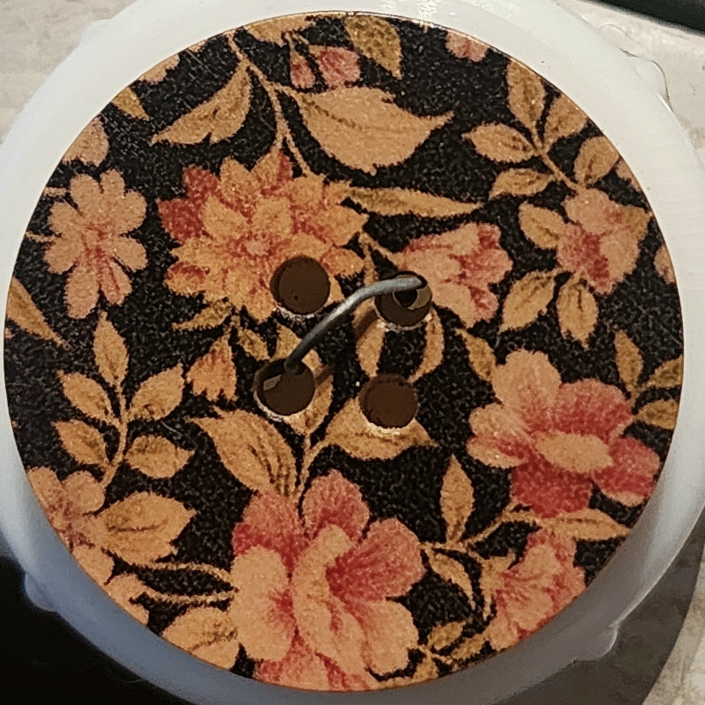 30mm wooden printed buttons - 9 designs