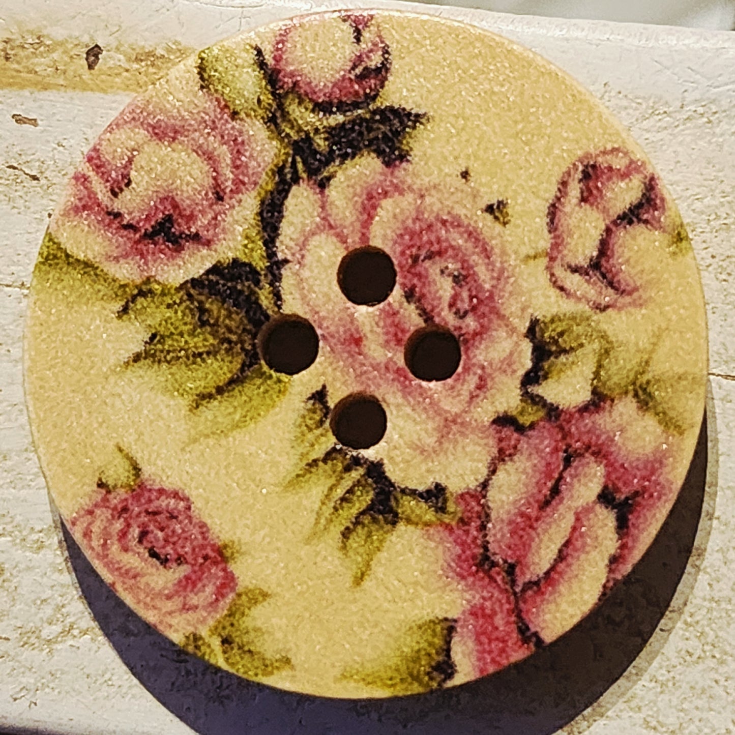 30mm wooden printed buttons - 9 designs