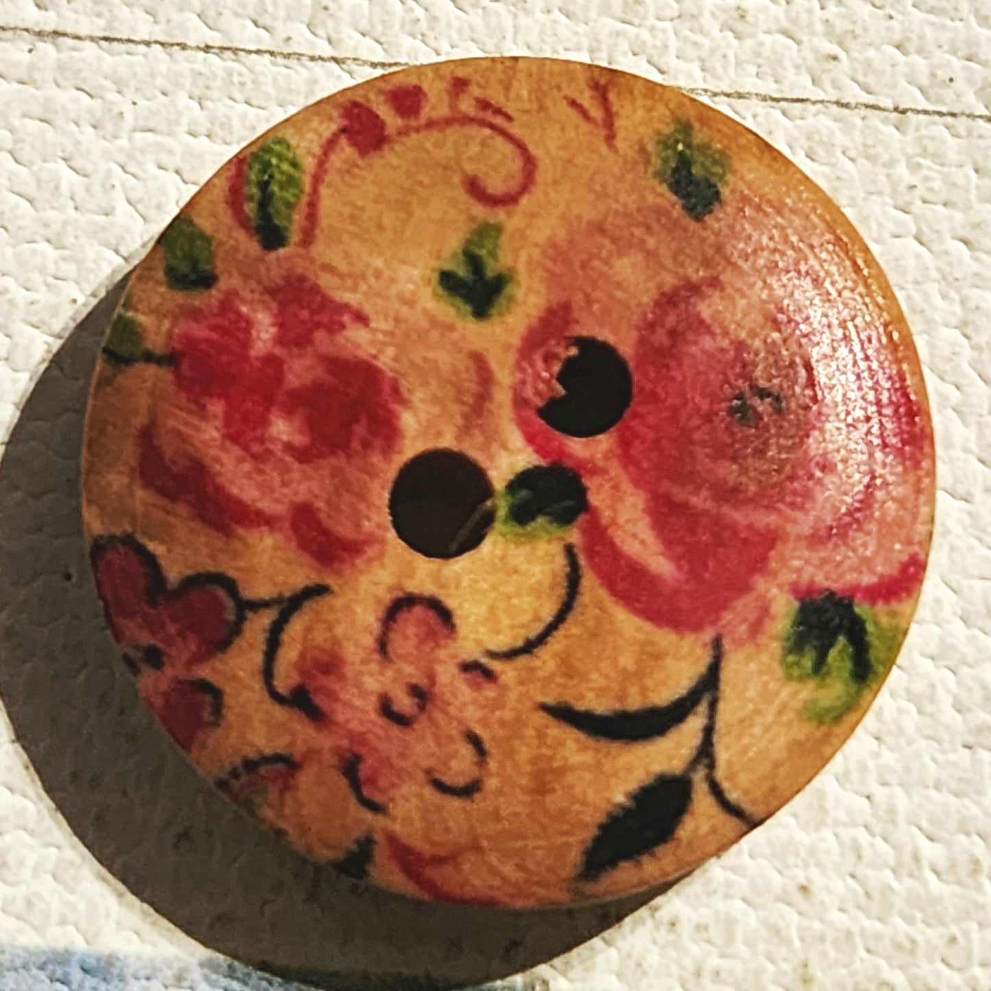 18mm printed wooden buttons - 6 designs