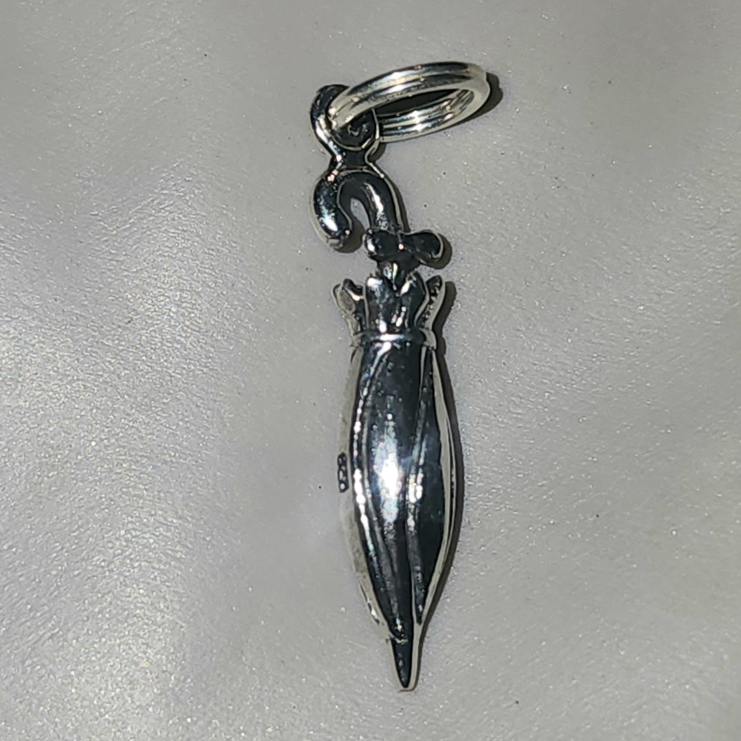 Sterling Silver metal umbrella charm 23mm