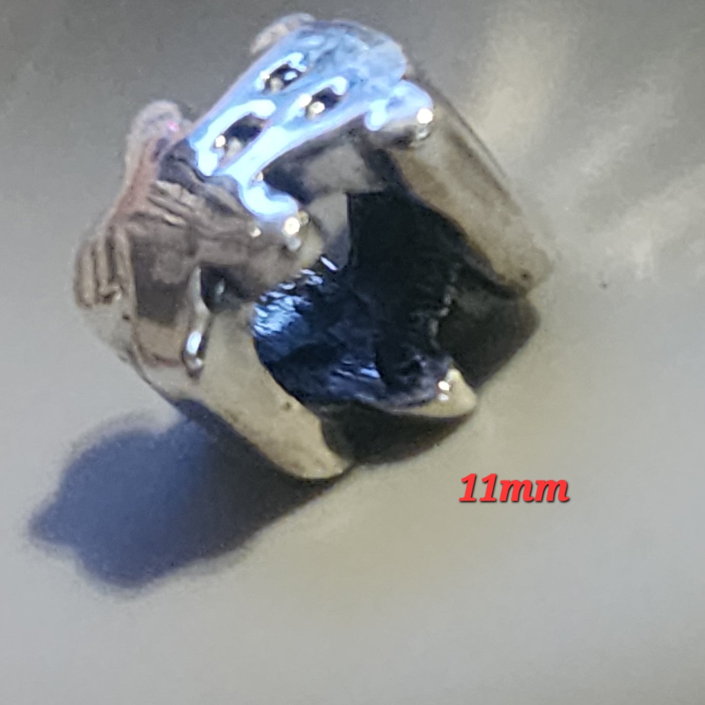 Sterling silver teddy bear bead