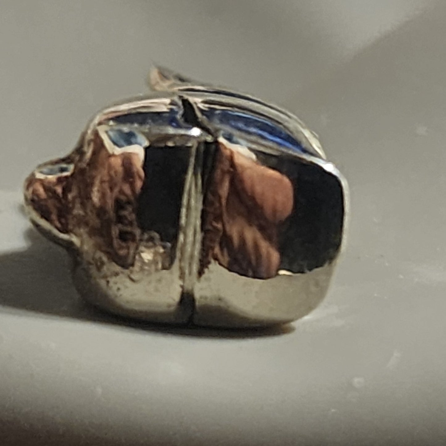 Sterling silver bunny bead 15mm