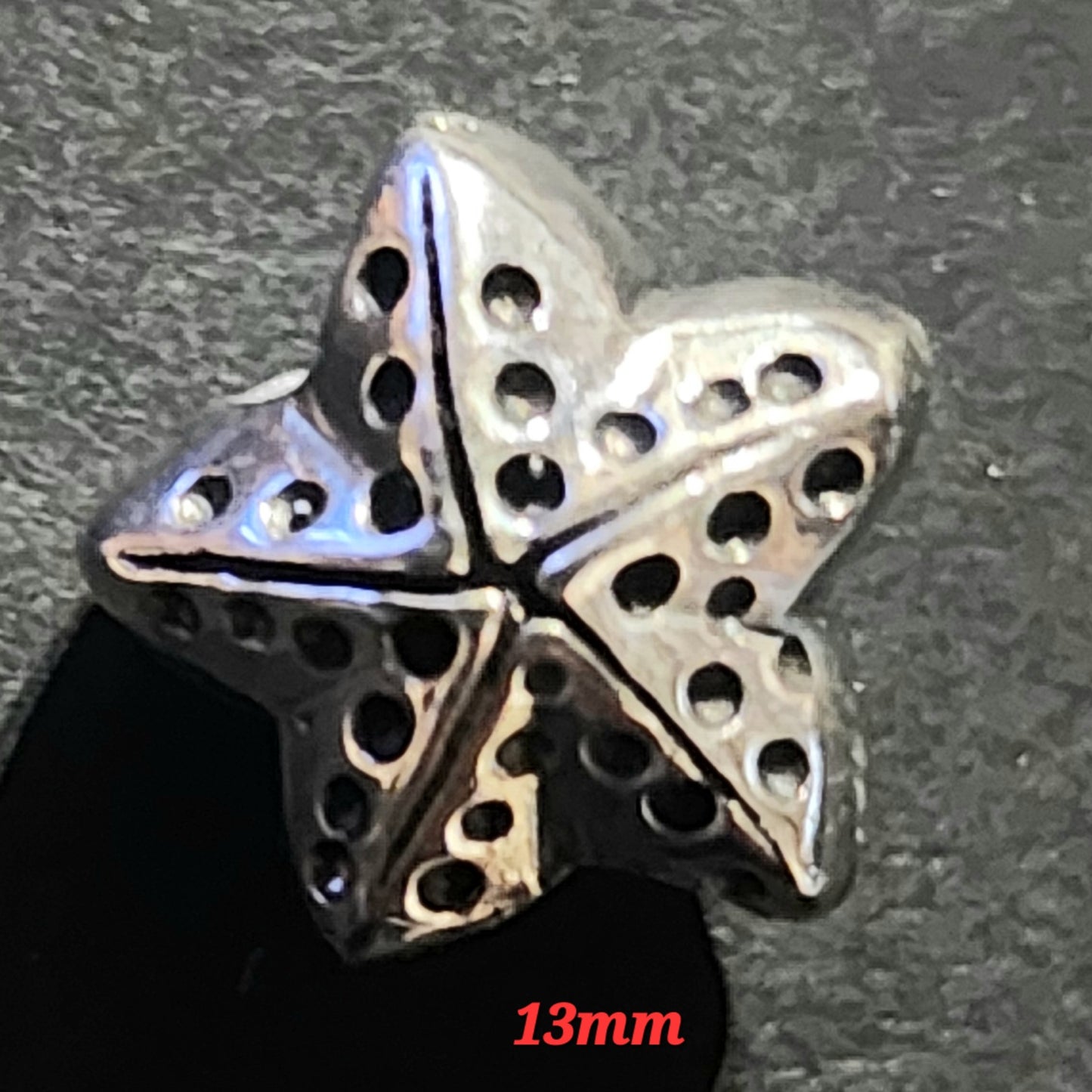 Sterling silver starfish bead