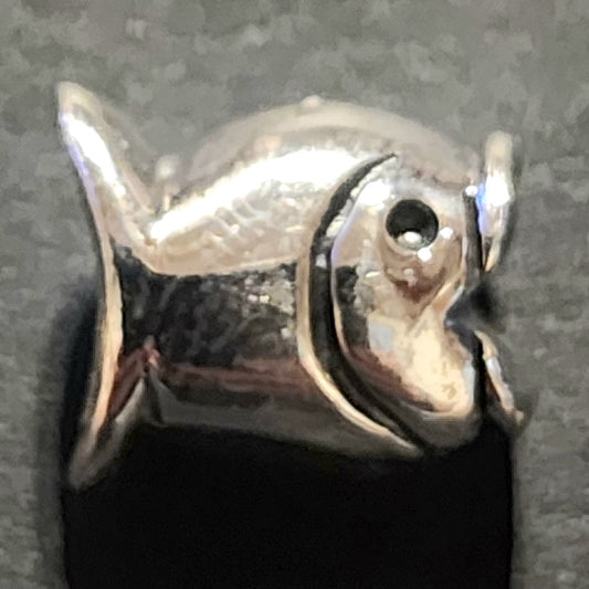 Sterling silver Fish bead