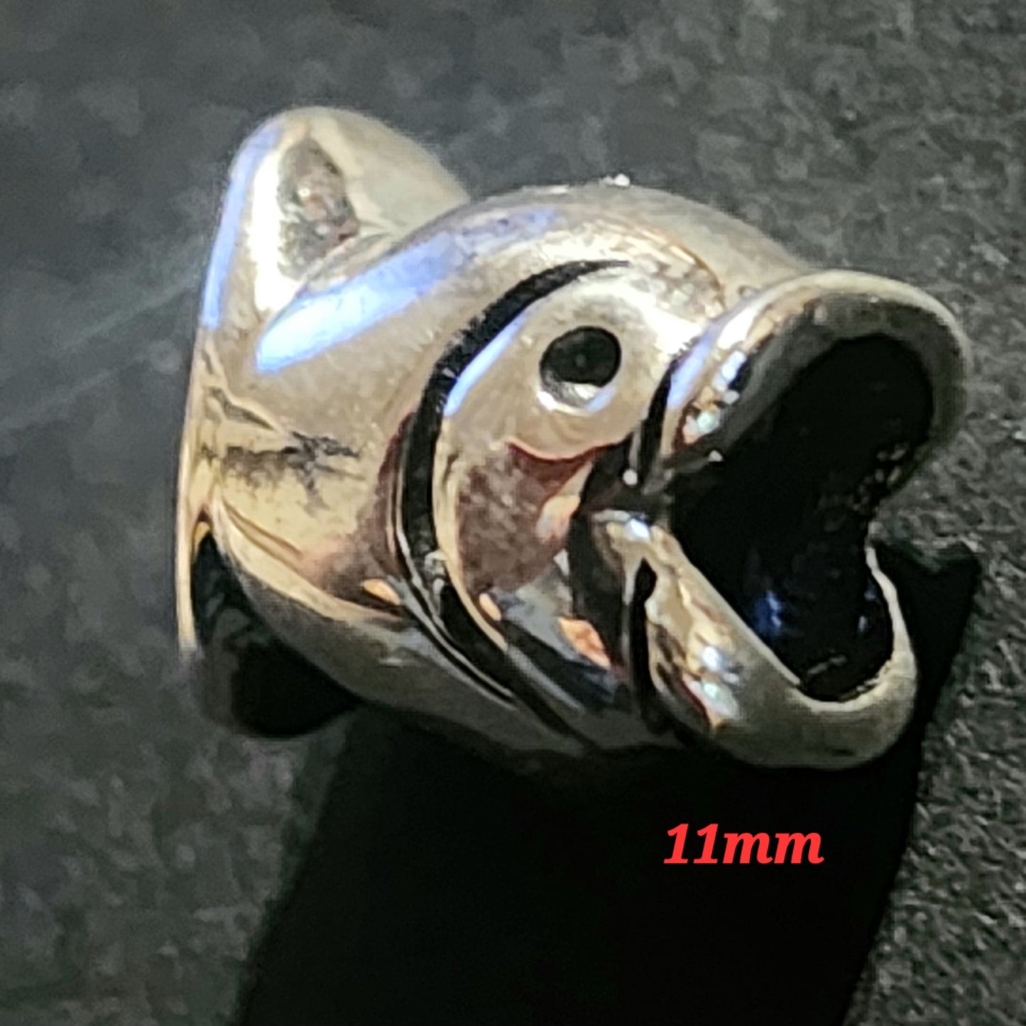 Sterling silver Fish bead