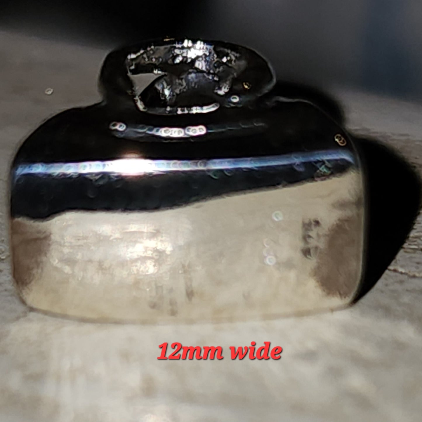 Sterling silver handbag bead 12mm