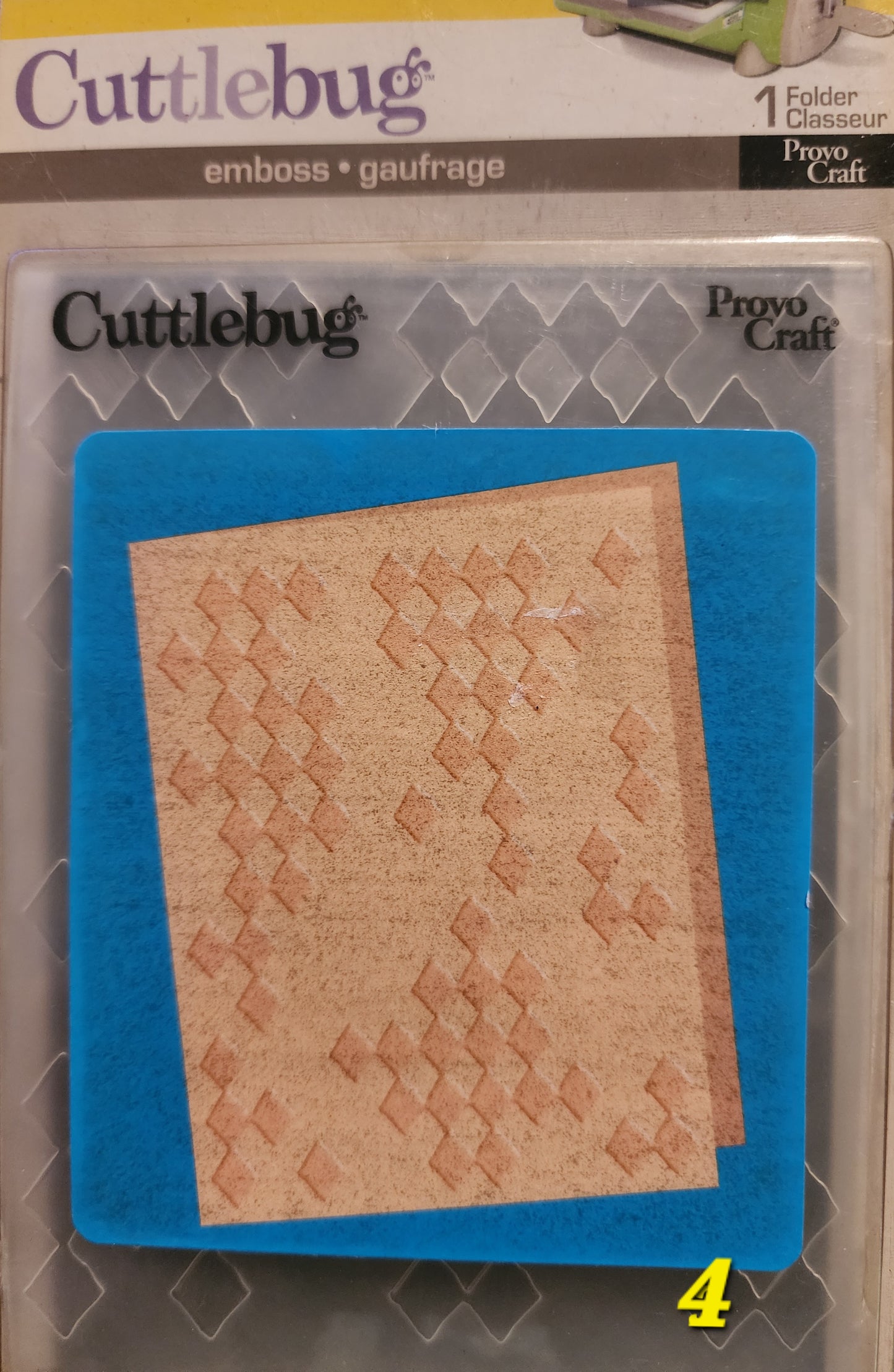 Cuttlebug embossing folder Diamonds in the Rough 37-1607