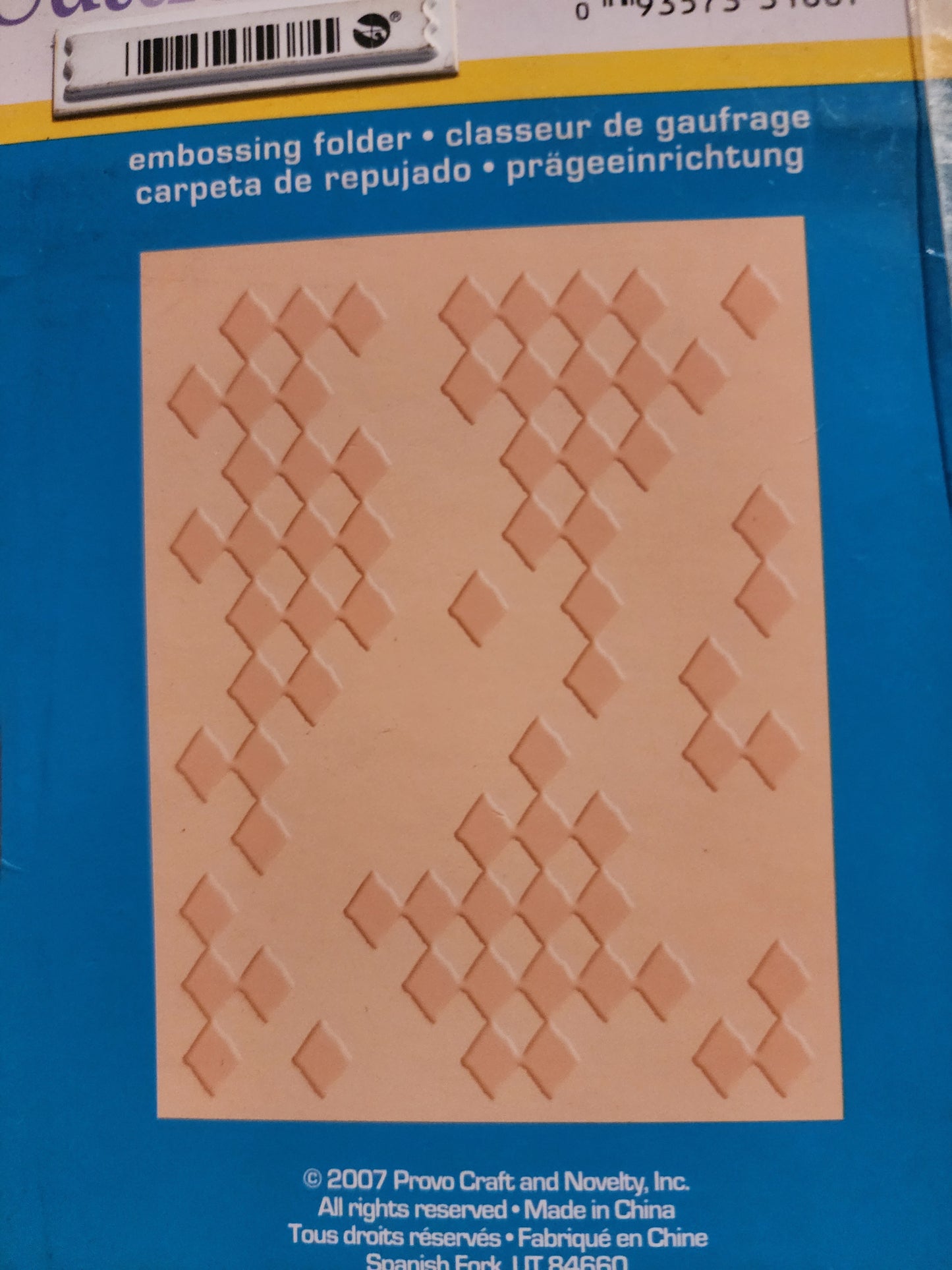 Cuttlebug embossing folder Diamonds in the Rough 37-1607