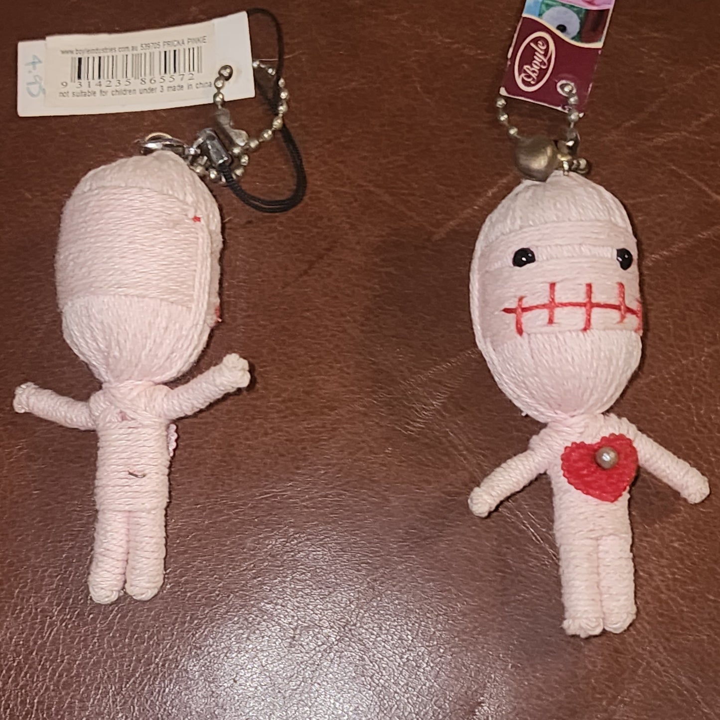 Pink mummy keyring 8cm
