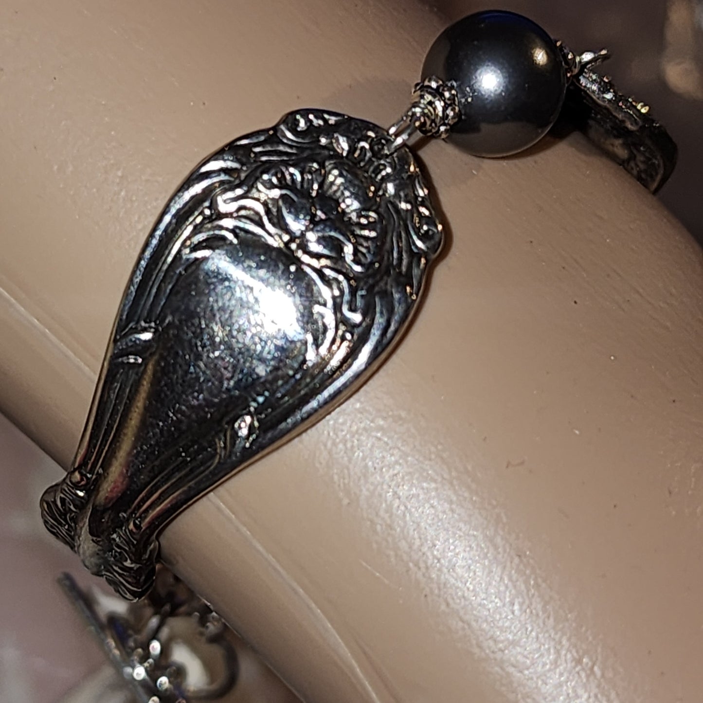 Silver spoon company pearl bracelets (white or black pearl)