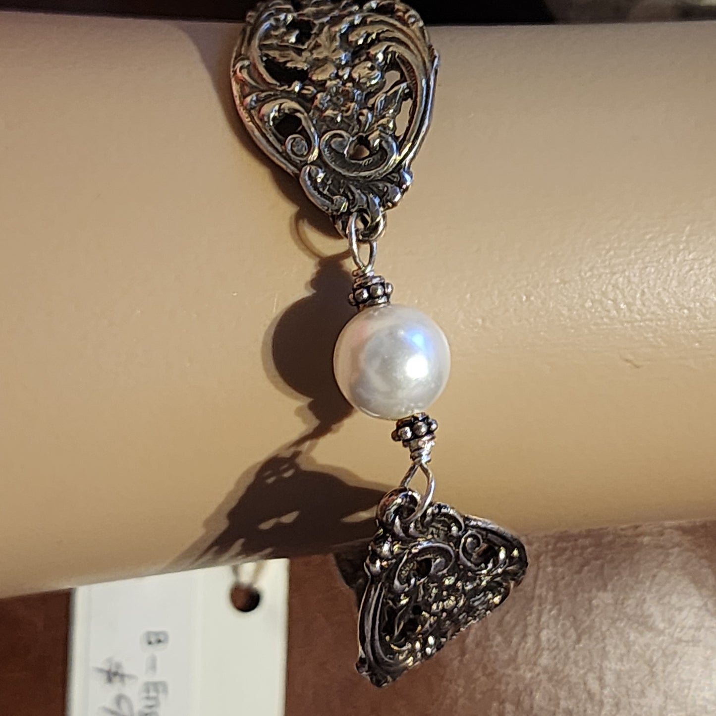 Silver spoon company pearl bracelets (white or black pearl)