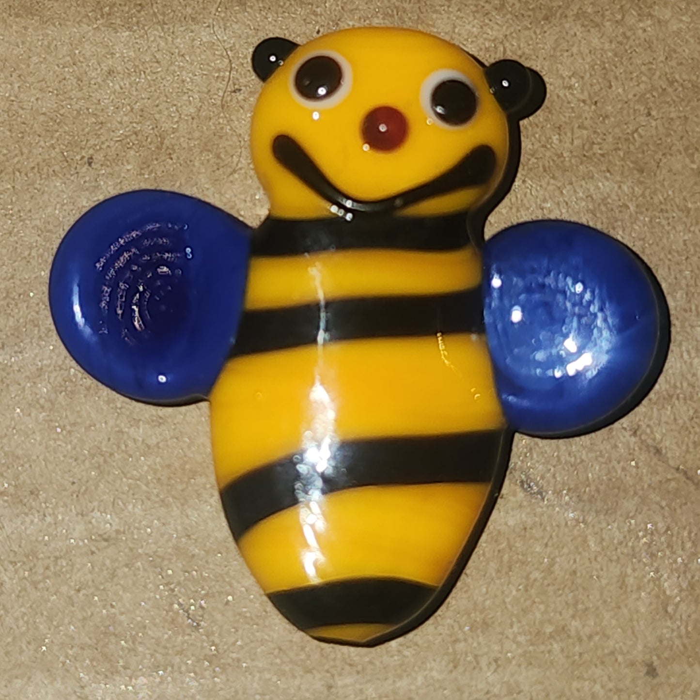 Glass handmade lampwork bead BEE (3CM LONG)