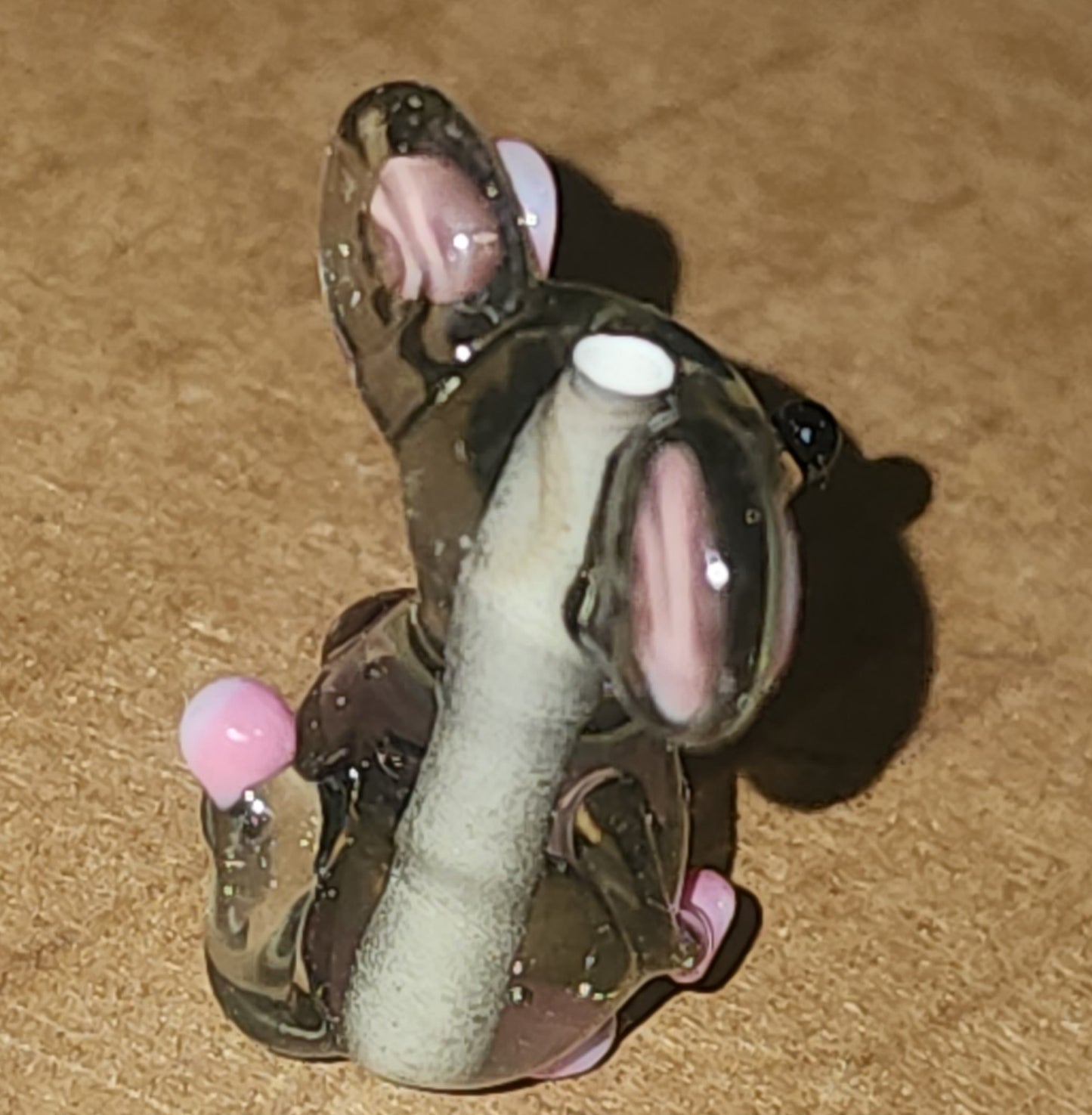 Glass handmade lampwork bead MOUSE (2.7cm high)