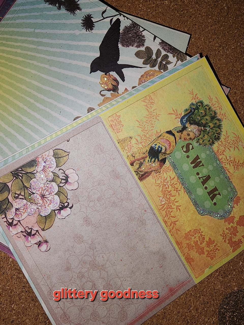 Papaya glitter sticker pack (over 100 stickers)