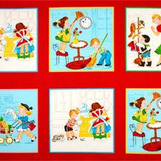 Quilting Treasures - Little Helpers Square Panels 45464