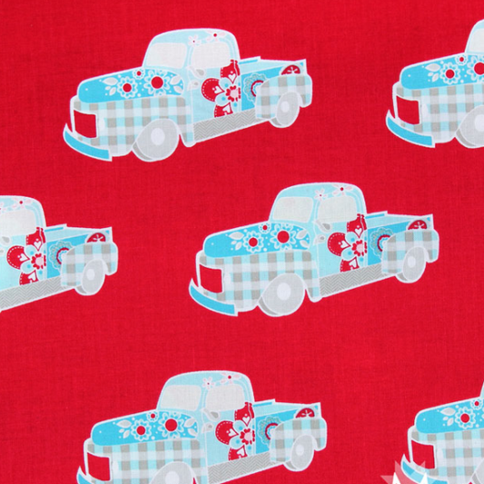 Riley Blake Spice Truck Red by the Quilted Fish C3522 (rare and out of print)