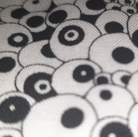 Timeless Treasures - Gail - Black / White Eyeballs GAIL-C3284