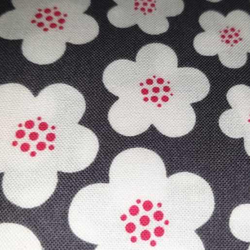 Flora & Fauna Blossoms in Grey by Michael Miller DC-4360