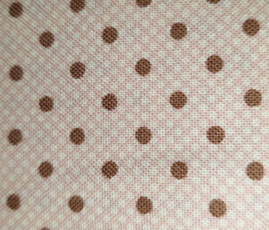Moda - Lily & Will 2804-14 pink brown spot (with white microdot background)