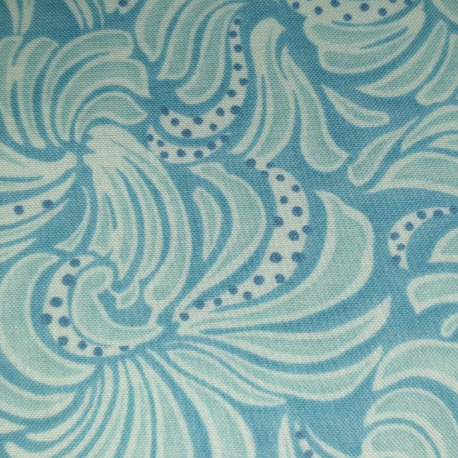Chez Moi sky blue swirl 15602 22 (39cm left)