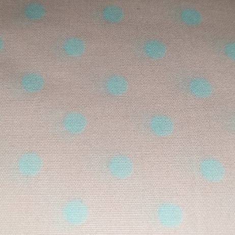 A Day in the Country - blue spot on pink (dots)