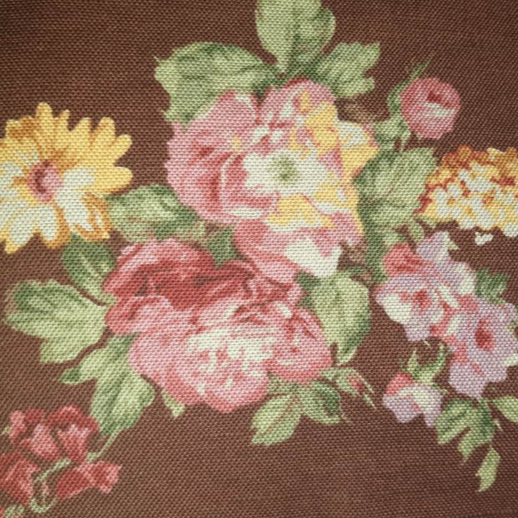 Yuwa Remember Quilts collection by Junko Miyazaki chocolate roses linen