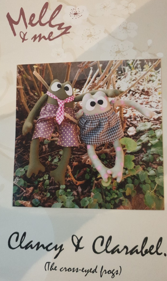 Clancy & Clarabel by Melly & Me (MO22) The cross-eyed frogs