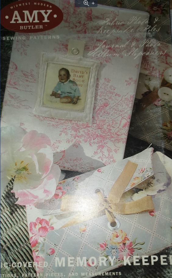 Fabric covered memory keepers patterns by Amy Butler