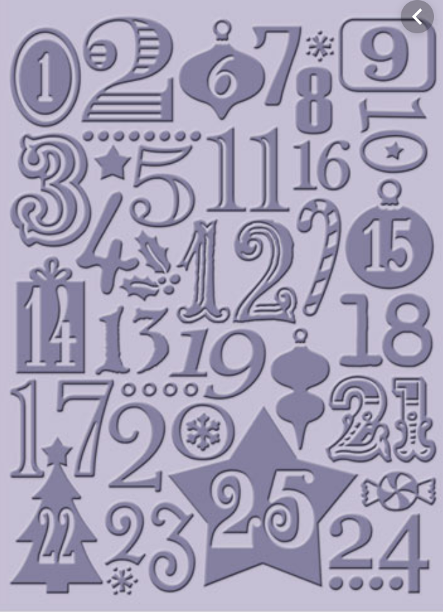 Cuttlebug Christmas Countdown 37-1926 (5x7 inch)
