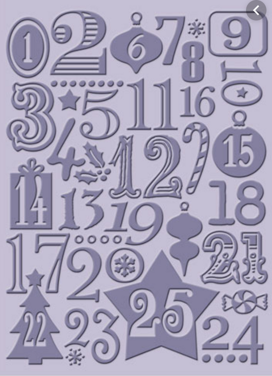 Cuttlebug embossing folder Christmas Countdown 37-1926 (5x7 inch)