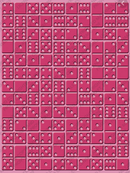 Cuttlebug embossing folder Dominos (5"x7") 2000206